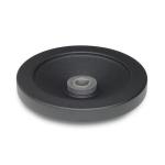 Handwiel, veiligheid GN 323.4-140-K14-A-DR zonder handvat, drukvergrendeling