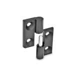 Hinge, detachable, right GN 337-ZD-40-40-A-1-SW black