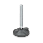 Scharniervoet zonder moer, zonder rubberen pad GN 345-80-M8-43-A Elesa