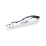 Ball handle, fixed DIN 39-ST-16-D polished, cylindrical pin