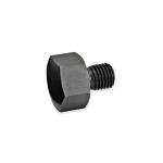 Positioneerelement met schroef GN 409.1-10-M10-K Bolvormig oppervlak