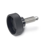 Knurled hollow screw GN 421.11-M6-25 Stainless steel grub screw