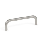 Weld-on bow handle GN 425.3-16-125-NI Stainless steel matt blasted