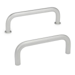 Bow handle GN 425-NI-8-100-GS Blasted stainless steel