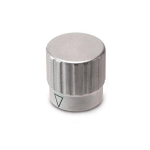 Rotary knob with marking arrow GN 436.1-24-B5-A-MT stainless steel