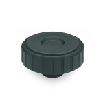 Knurled handle, black GN 4534-44-M6 Elesa 134321