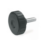 Rändelgriffschraube, schwarz GN 4534-54-M10-50 Elesa 134471