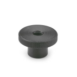 Knurled nut DIN 466-M4 Burnished steel 5 high mould