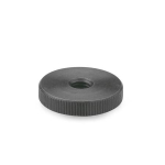 Knurled nut DIN 467-M4 Burnished steel 5 high mould