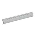 Halterohr, quadratisch mit Längsskala GN 480.1-V10-100-AL-LS Aluminium eloxiert
