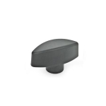 Wing nut with protruding hub GN 532.1-32-M6-E Elesa