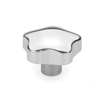 Sterngriff GN 5336-50-B10-C-PL Alu poliert, Sackloch H7