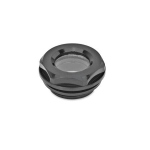 Oliekijkglas zonder reflector GN 543.2-40-G2-B-SW Elesa, PA zwart