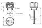 Ontluchtingsschroef zonder peilstok GN 552-31-G3/8-A-1 Elesa 54001