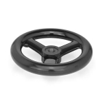 Spoked handwheel without handle GN 555-100-B10-A PF black, Borhung