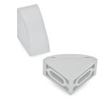 Befestigungswinkel mit Abdeckkappe GN 561-19-40-40-A-2