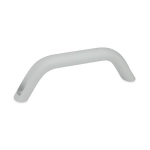 Handgreep GN 565.3-20-120-B-SR coating met zilveren structuur
