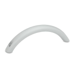 Bogengriff GN 565.4-26-160-B-SR silber struktur-beschichtet