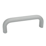 Bow handle GN 565-26-160-SR Aluminium silver structure-coated