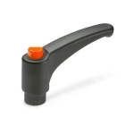 Clamping lever, adjustable GN 603.1-108-M12-DOR Stainless steel interior, Elesa