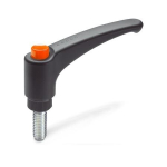 Klemmhebel mit Ausrastknopf, orange GN 603-63-M8-20-DOR Elesa 234336-C2