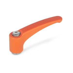 Clamping lever, orange GN 604.1-95-M10-OR Stainless steel, Elesa