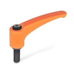 Clamping lever with screw, orange GN 604-63-M10-63-OR Elesa