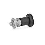 Detent bolt with lock GN Stainless steel, nut