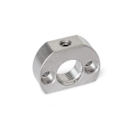 Haltestück, Bohrung parallel zu Riegel GN 612.1-M12X1,5-A-NI Edelstahl