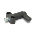 Rastriegel mit Flansch GN 612.9-10-10-16-SW