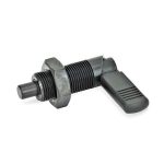Borgbout met dop en borgmoer GN 612-5-M12-BK