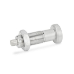 Locking bolt with knob GN 613-5-AKN-NI stainless steel