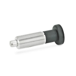 Rastbolzen Edelstahl ohne Bund GN 613-5-A-NI ohne Kontermutter, mit Knopf