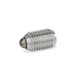 Druckstück federnd mit Bolzen GN 615.1-M10-BSN Edelstahl Federdruck verstärkt