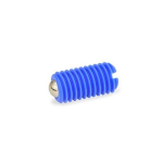 Spring-loaded thrust piece with ball GN 615.2-M6-NI Sleeve POM, ball stainless steel