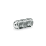 Druckstück federnd mit Kugel GN 615.3-M10-KN Edelstahl Federdruck normal