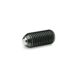 Thrust piece, spring-loaded, with ball GN 615.3-M3-K