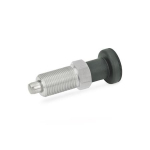 Indexing plunger stainless steel GN 617-5-A-NI without lock nut, with knob