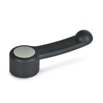 Schakelhendel met gat en groef GN 623-46-K12-DGR Elesa PA SW/RAL 7035