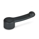 Schakelhendel met gat en groef GN 623-46-K12-DSG Elesa PA SW/RAL 7021