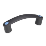 Bügelgriff mit Abdeckkappen blau GN 628.3-150-B-DBL Elesa 260361-C5