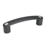 Bow handle, grey cover cap GN 628-117-6,5-B-DGR Elesa 260210-C3