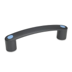 Bow handle, blue cover cap GN 628-117-M8-A-DBL Elesa 260221-C5