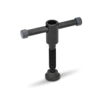 Toggle screw with thrust piece DIN 6306-M20-55-E Burnished steel 5.8 Toggle loose