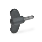 Wing screw with KU pressure pin GN 633.10-48-M6-20-DSG