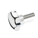 Sterngriffschraube GN 6336.5-AP-50-M10-20 Edelstahl, Griff Aluminium