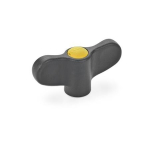 Flügelmutter mit Gewinde-Sackloch GN 634-48-M6-E-DGB Elesa 223221-C4