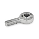 Onderhoudsvrij stanguiteinde GN 648.6-20-M20X1,5-WK Roestvrij staal, AG re, roestvrij staal/PTFE