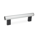 Buisvormig handvat GN 666-30-M8-250-EL Geanodiseerd aluminium