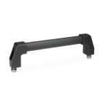 Handgreep GN 667-30-300-SW Aluminium zwart RAL 9005